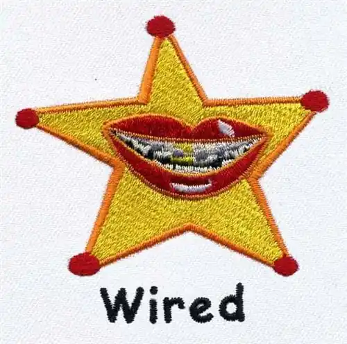 Affordable Braces Star Wired Embroidery Design