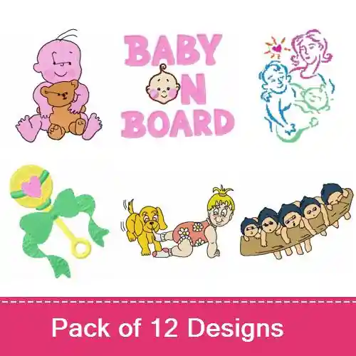 Limited Edition Babies & Infants Embroidery design pack by Ann The Gran, Embroidery Packs on EmbroideryDesigns.com