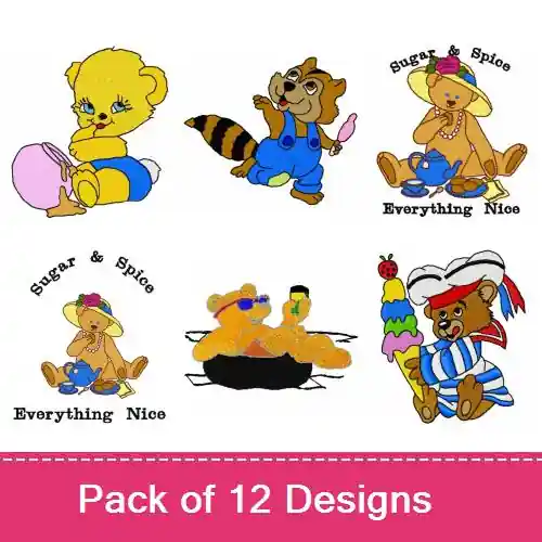 Animals For Everyone Embroidery design pack by Ann The Gran, Embroidery Packs on EmbroideryDesigns.com Cheap