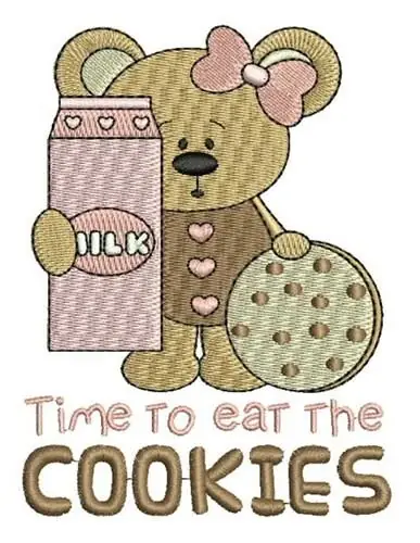 Eat The Cookies Embroidery Design Viral