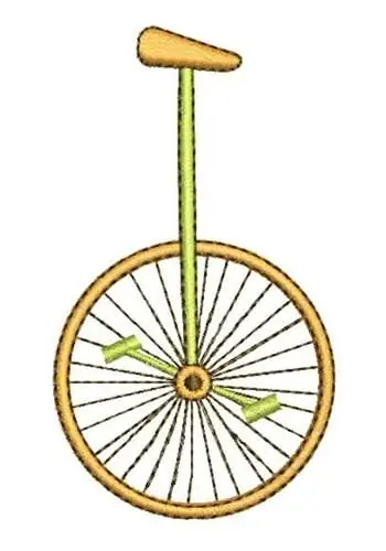 Unicycle Embroidery Design Money Back Guarantee