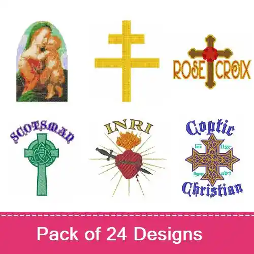 Best Choice Whats Your Religion? Embroidery design pack by Ann The Gran, Embroidery Packs on EmbroideryDesigns.com