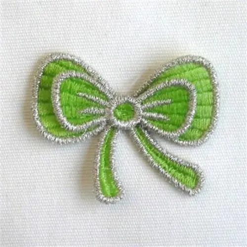 Worldwide Shipping 3D FSL Bow Design Embroidery Design