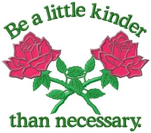 Be Kinder Embroidery Design Time-Limited