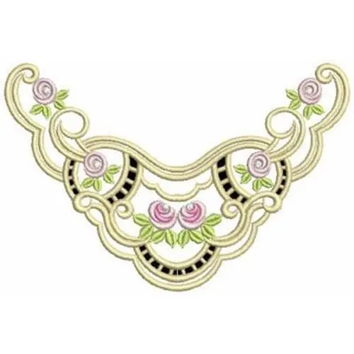 Cutwork Roses Embroidery Design One Day Deal