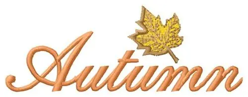 Autumn Embroidery Design Place Order