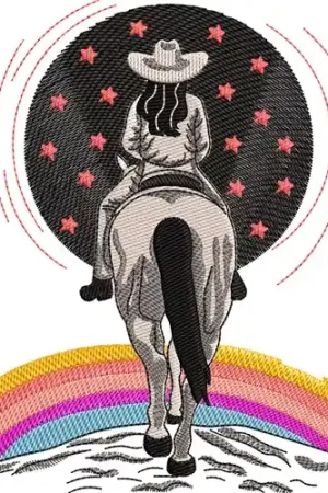 Cowgirl Embroidery Design Best Choice