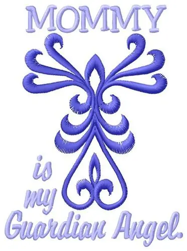 Mommy Angel Embroidery Design Instant Buy