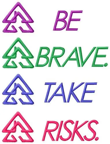 Be Brave Embroidery Design Price Cut