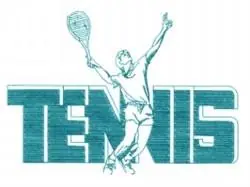 Tennis Serve Embroidery Design No Minimum Order