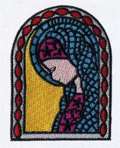Clearance Virgin Mary Embroidery Design