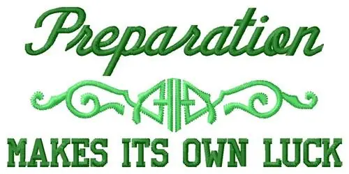 Secure Checkout Preparation Embroidery Design