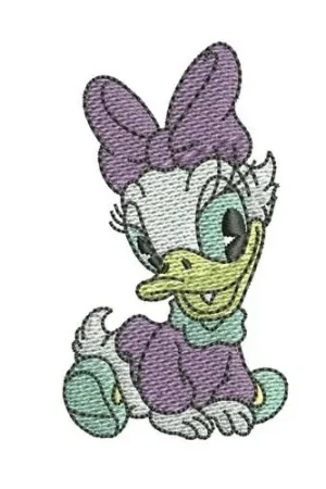Baby Daisy Duck Embroidery Design Bargain