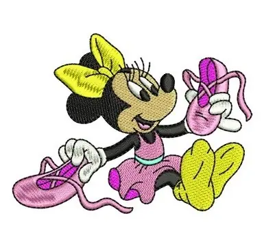 Best Seller Minnie Mouse Ballerina Embroidery Design
