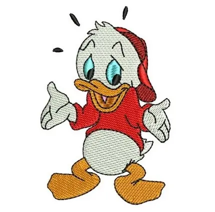 Boy Duck Embroidery Design Shop Now