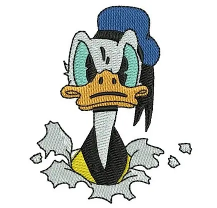 Grab Now Donald Duck Embroidery Design