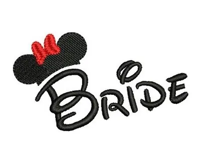 Minnie Mouse Bride Embroidery Design Bulk Order