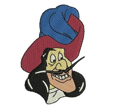 Captain Hook Embroidery Design Viral