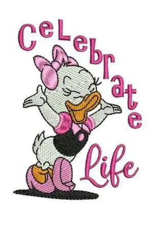 Celebrate Life Embroidery Design Special Discount