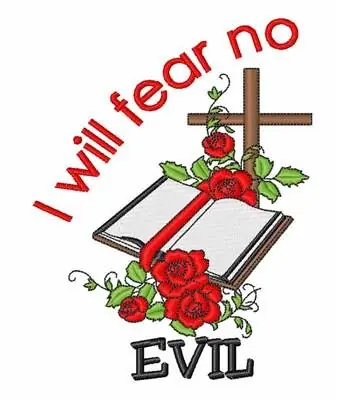 Fear No Evil Embroidery Design Get Yours