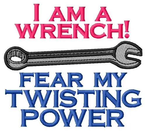 Crafted Twisting Power Embroidery Design