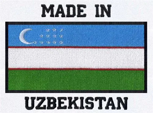 Secure Checkout Made in Uzbekistan Embroidery Design