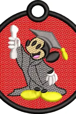 FSL Graduate Mickey Embroidery Design Flash Sale