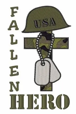 Fallen Hero Embroidery Design Price Drop