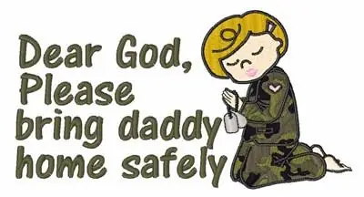 Special Offer Dear God Embroidery Design
