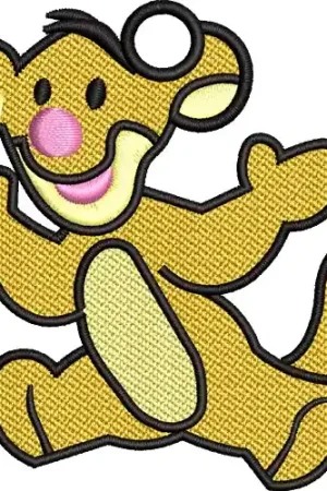 Bargain FSL Tigger Baby Embroidery Design