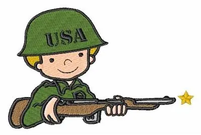 Exclusive Offer Boy Soldier Embroidery Design