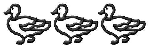 Markdown Geese Embroidery Design