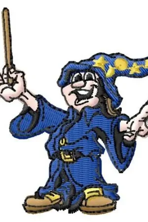 Wizard Embroidery Design Discount