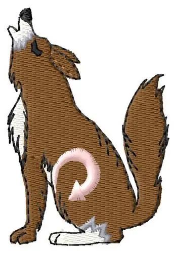 While Supplies Last Coyote Embroidery Design