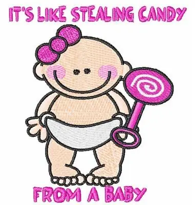 Stealing Candy Embroidery Design Best Choice