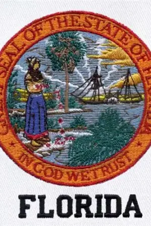 Luxury Florida Seal Embroidery Design