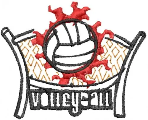 Big Sale Volleyball Embroidery Design