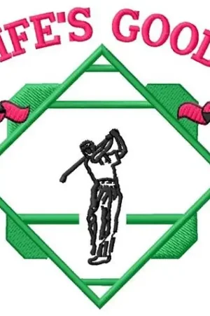 Worldwide Shipping Lifes Good Embroidery Design