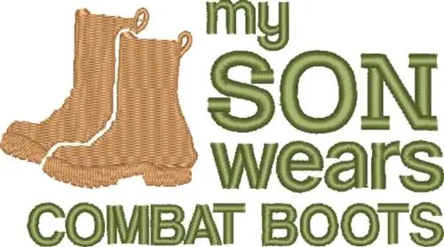 My Son Embroidery Design Crafted