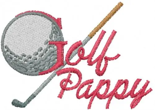 Final Sale GOLF PAPPY Embroidery Design