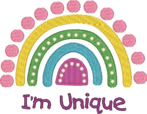 Weekend Sale I'm Unique Embroidery Design