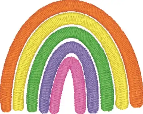 Vibrant Rainbow Embroidery Design Best Seller