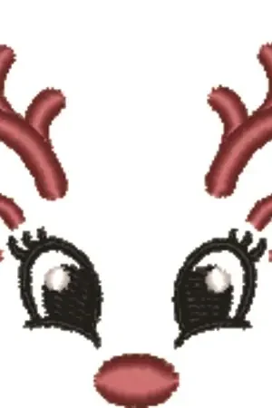 Trending Reindeer Head Embroidery Design