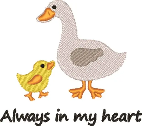 In My Heart Embroidery Design Authentic