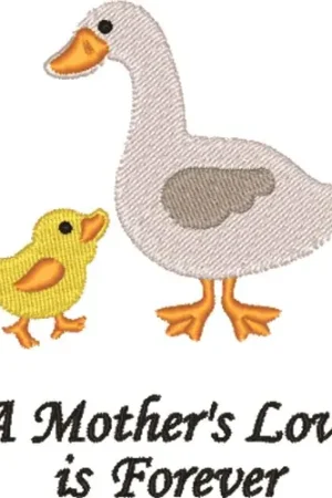 Free Returns Mother's Love Embroidery Design