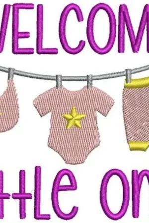 Welcome Little One Embroidery Design Editor’s Pick