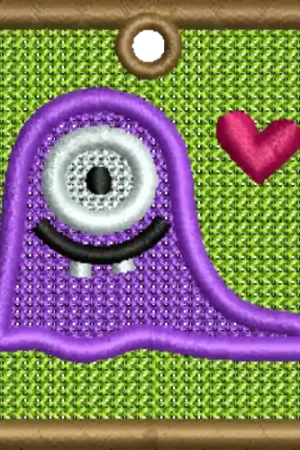 FSL Big Eye Monster Embroidery Design No Minimum Order
