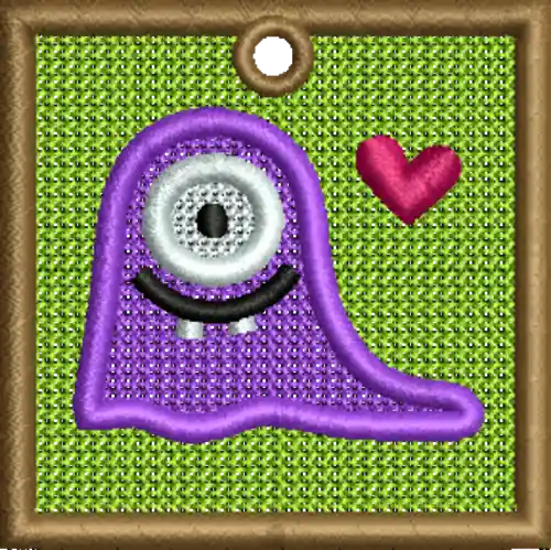FSL Big Eye Monster Embroidery Design No Minimum Order