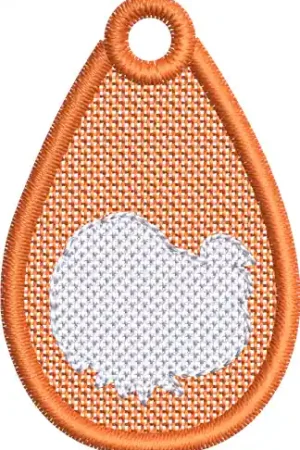 One Day Deal Thanksgiving Turkey Tag Embroidery Design