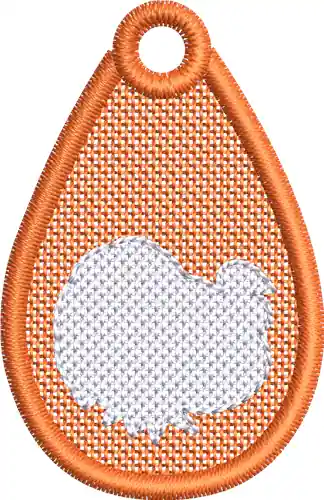 One Day Deal Thanksgiving Turkey Tag Embroidery Design